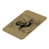 Capricorn Constellation Hevelius 1690 auf Taupe Magnet (Linke Seite)