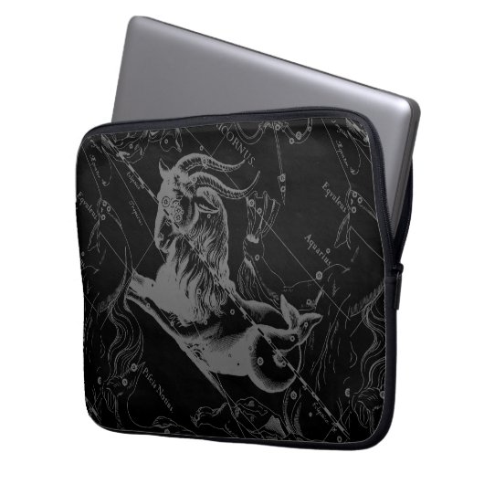 Capricorn Constellation Hevelius 1690 Gravur Laptopschutzhülle (Vorderseite Links)