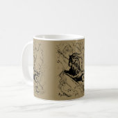 Capricorn Constellation Map Hevelius circa 1690 Kaffeetasse (Vorderseite Links)