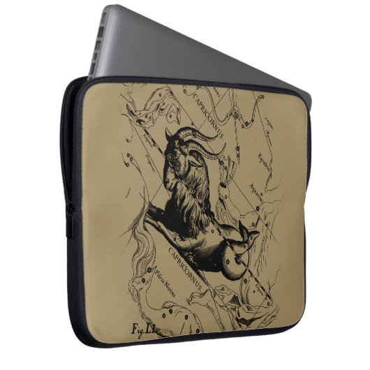 Capricorn Constellation Map Hevelius circa 1690 Laptopschutzhülle (Vorne Rechts)
