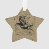 Capricorn Constellation Map Hevelius circa 1690 Ornament (Rückseite)