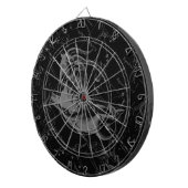 Capricorn Constellation Map Hevelius Graving Dartscheibe (Vorderseite rechts)