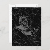 Capricorn Constellation Map Hevelius Graving Postkarte (Vorne/Hinten)