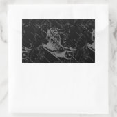 Capricorn Constellation Map Hevelius Graving Rechteckiger Aufkleber (Tasche)
