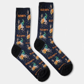 Capricorn Constellation Zodiac Aquarellgalaxie Socken (Rechts)