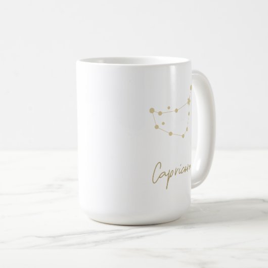 Capricorn Constellation Zodiac Kaffeetasse (VorderseiteRechts)