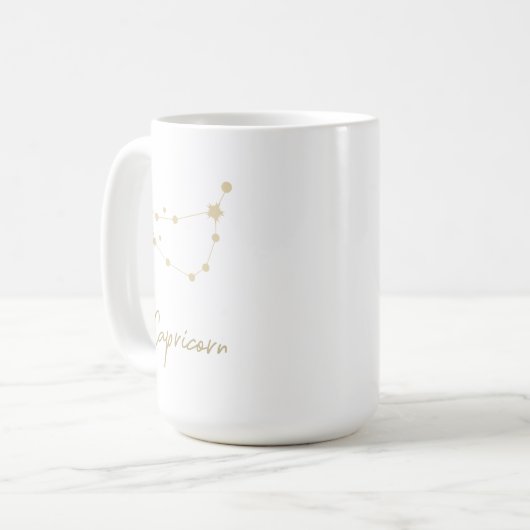 Capricorn Constellation Zodiac Kaffeetasse (Vorderseite Links)