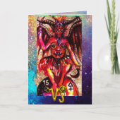 CAPRICORN, DEVIL, TAROT ASTROLOGIE ZODIAC GEBURTST KARTE (Vorderseite)