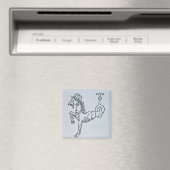 Capricorn (die Ziege) eine Abbildung aus der "Poe Magnet (In Situ (Geschirrspüler))