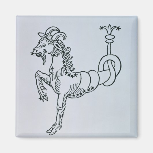 Capricorn (die Ziege) eine Abbildung aus der "Poe Magnet (Vorne)