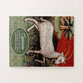 Capricorn die Ziege Zodiac Sign Geburtstagsparty Puzzle (Horizontal)