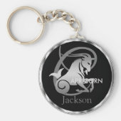 Capricorn ♑ die Ziege - Zodiac-Zeichen Schlüsselanhänger (Vorne)