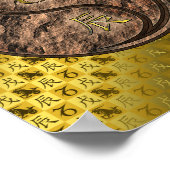 Capricorn & Earth Dragon Poster (Ecke)