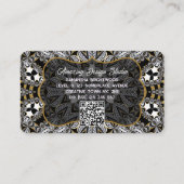 Capricorn Earth Energy Color Palette Visitenkarte (Rückseite)