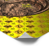 Capricorn & Earth Monkey Poster (Ecke)