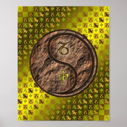 Capricorn & Earth Monkey Poster (Vorne)