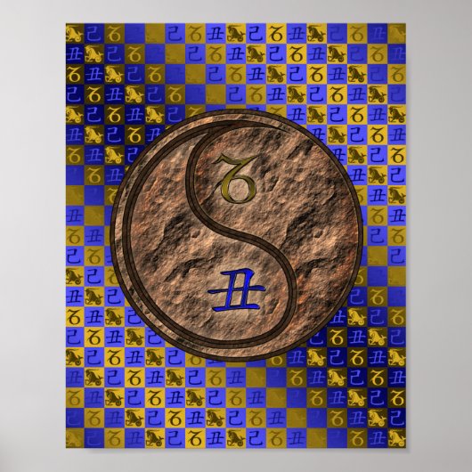 Capricorn & Earth Ox Poster (Vorne)