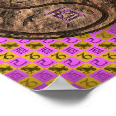 Capricorn & Earth Rooster Poster (Ecke)