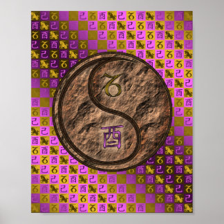 Capricorn & Earth Rooster Poster