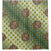 Capricorn & Earth Snake Duschvorhang (Vorderseite)