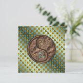 Capricorn & Earth Snake Karte (Stehend Vorderseite)