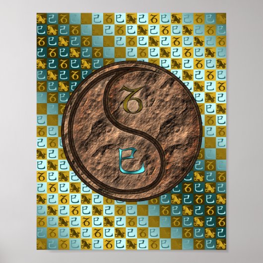 Capricorn & Earth Snake Poster (Vorne)