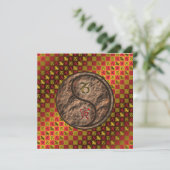 Capricorn & Earth Tiger Karte (Stehend Vorderseite)