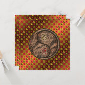 Capricorn & Earth Tiger Karte (Vorderseite/Rückseite Beispiel)