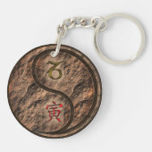 Capricorn & Earth Tiger Schlüsselanhänger (Rückseite)