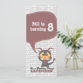 Capricorn Einladung Geburtstagsparty (Stehend Vorderseite)