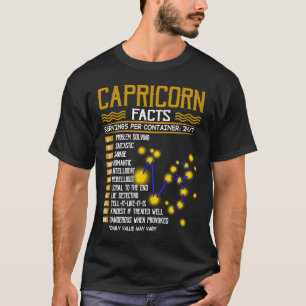 Capricorn Fakten Horoskope Capricorn Geburtstag T-Shirt
