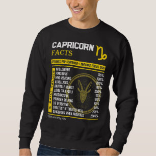 Capricorn Fakten Phantastisch Zodiac-Schild Capric Sweatshirt