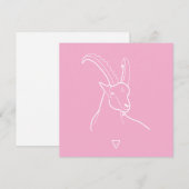 Capricorn Feiertagskarte (Vorne/Hinten)