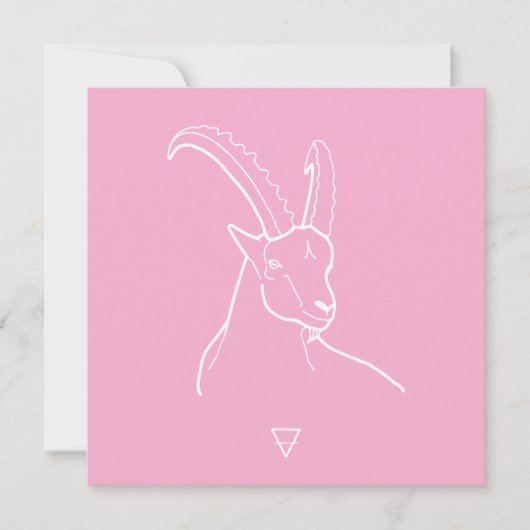 Capricorn Feiertagskarte (Vorderseite)