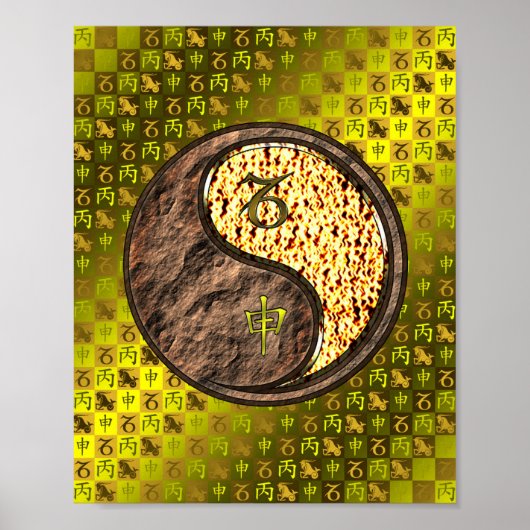 Capricorn & Fire Monkey Poster (Vorne)