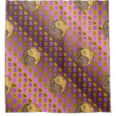 Capricorn & Fire Rooster Duschvorhang (Vorderseite)