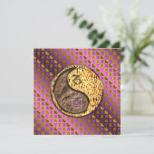 Capricorn & Fire Rooster Karte (Stehend Vorderseite)