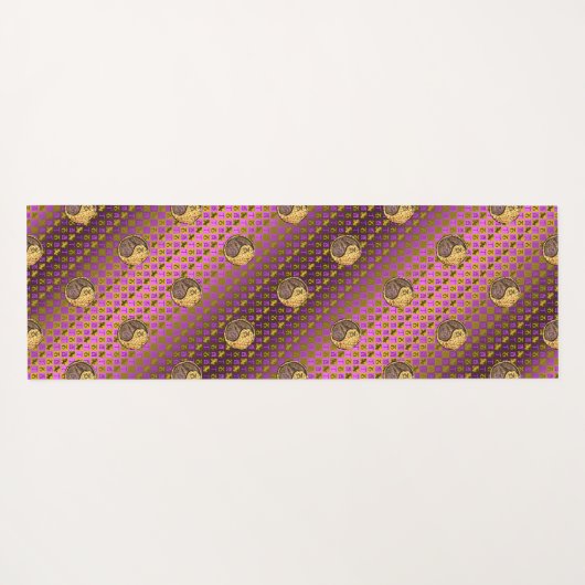 Capricorn & Fire Rooster Yogamatte (Rückseite (Horizontal))