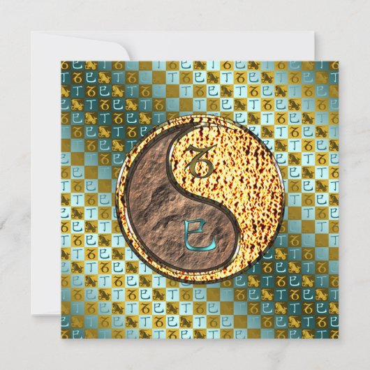 Capricorn & Fire Snake Karte (Vorderseite)