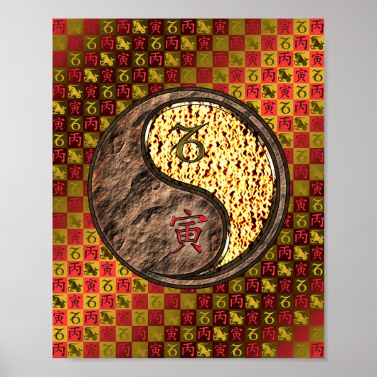 Capricorn & Fire Tiger Poster (Vorne)