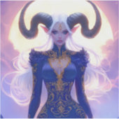 Capricorn-Frau Aufkleber (Vorderseite)