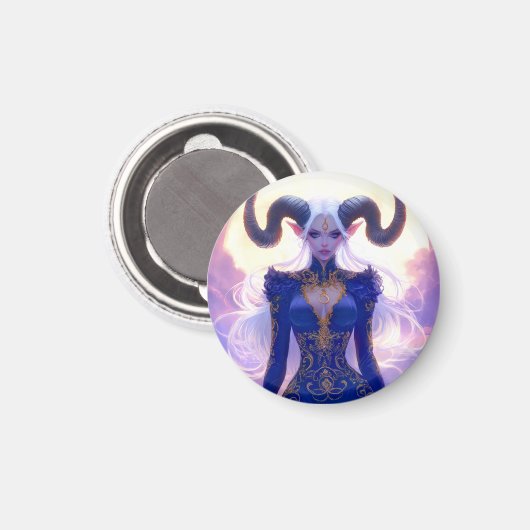 Capricorn-Frau Magnet (Vorderseite/Rückseite)