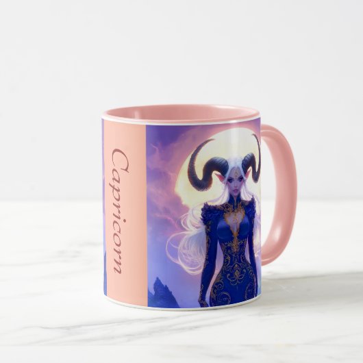 Capricorn-Frau Tasse (VorderseiteRechts)