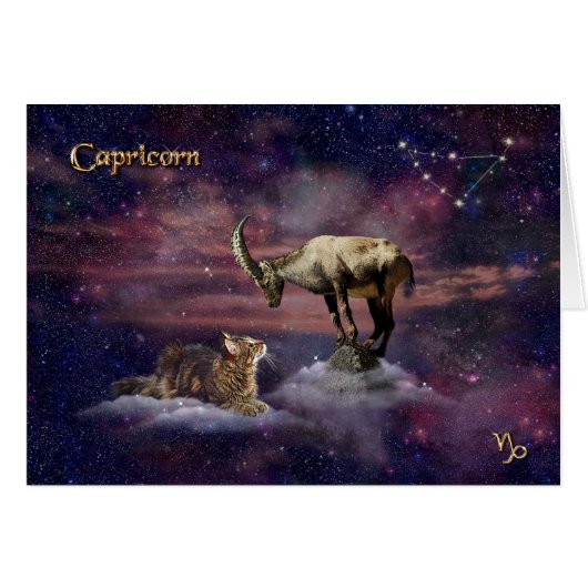Capricorn für Katzen Liebhaber (Vorderseite (Horizontal))