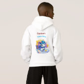Capricorn Future Hero Zodiac Kids Hoodie Pullover (Schwarz voll)