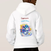 Capricorn Future Hero Zodiac Kids Hoodie Pullover (Rückseite)