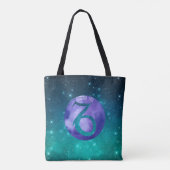 Capricorn Geburtstag Astrologie Signatur Indigo au Tasche (Rückseite)