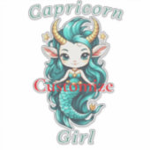 Capricorn Girl Mermaid Thunder_Cove Aufkleber (Vorderseite)