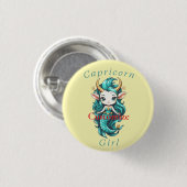 Capricorn Girl Mermaid Thunder_Cove Button (Vorne & Hinten)