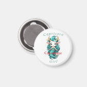 Capricorn Girl Mermaid Thunder_Cove Magnet (Vorderseite/Rückseite)